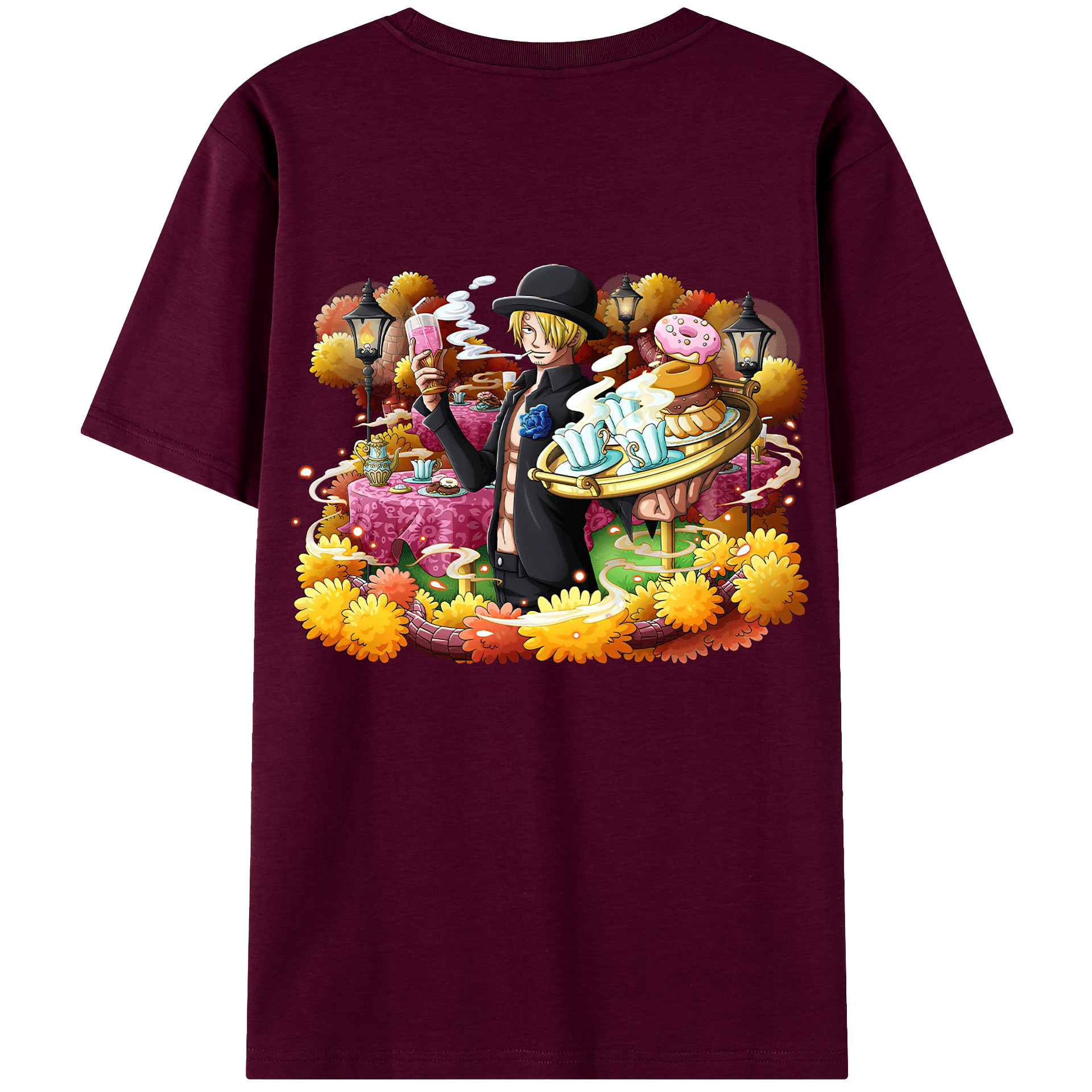 （画像用） ワンピース サンジ ONE PIECE Sanji レディース半袖Tシャツ(バックプリント)